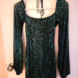 Sequence Dress Emerald Green Size 0